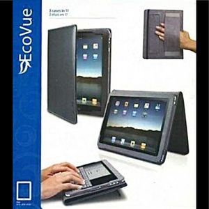 ECOVUE LEATHER APPLE IPAD 16/32/64 PROTECTIVE ADJUSTABLE POSITION HARDSHELL CASE